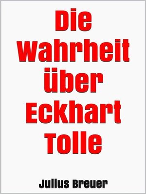 cover image of Die Wahrheit über Eckhart Tolle
